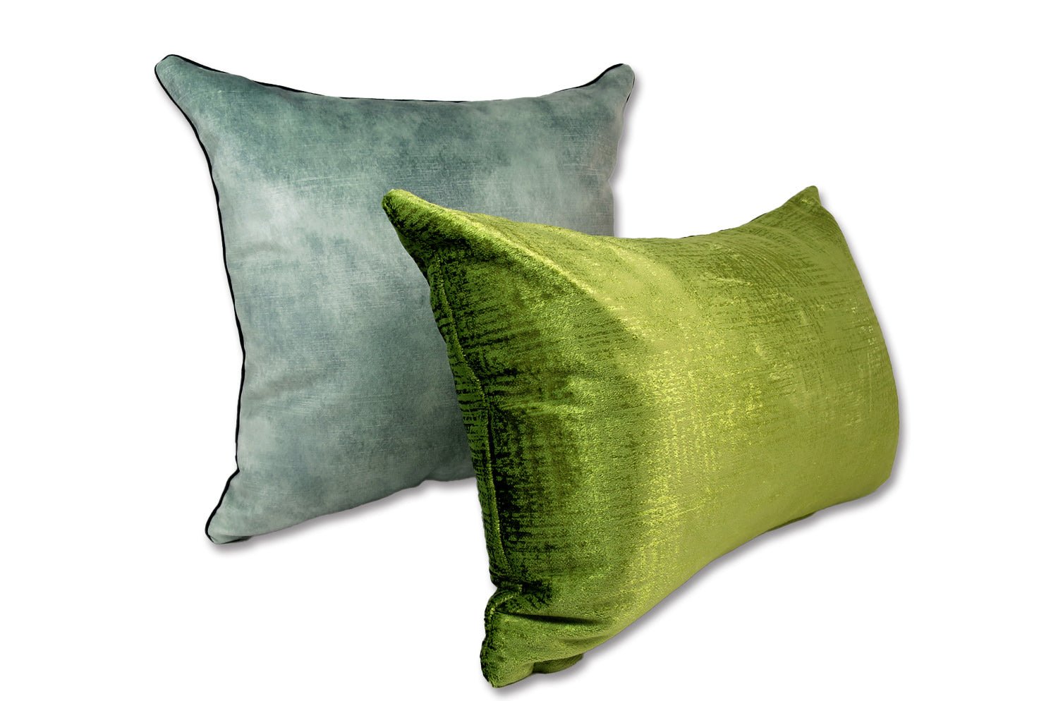 ニット・ベルベット クッションカバー (アクアグリーン) 40×40cm - HOUSE OF JAPAN Shop