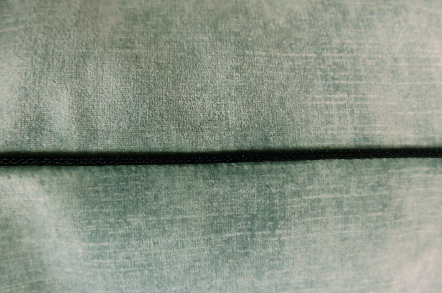 ニット・ベルベット クッションカバー (アクアグリーン) 40×40cm - HOUSE OF JAPAN Shop