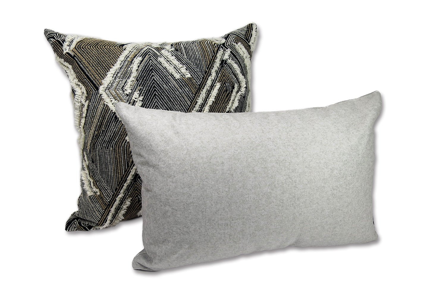 艶やかなベルベット調 撥水機能 ペット対応 クッション(セメント) 45×30cm 中材付 - HOUSE OF JAPAN Shop