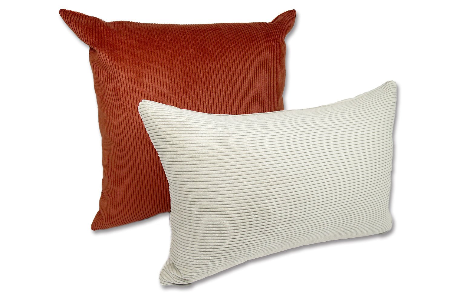 なめらかコーデュロイ クッション (ライトグレージュ) 45×30cm 中材付 - HOUSE OF JAPAN Shop