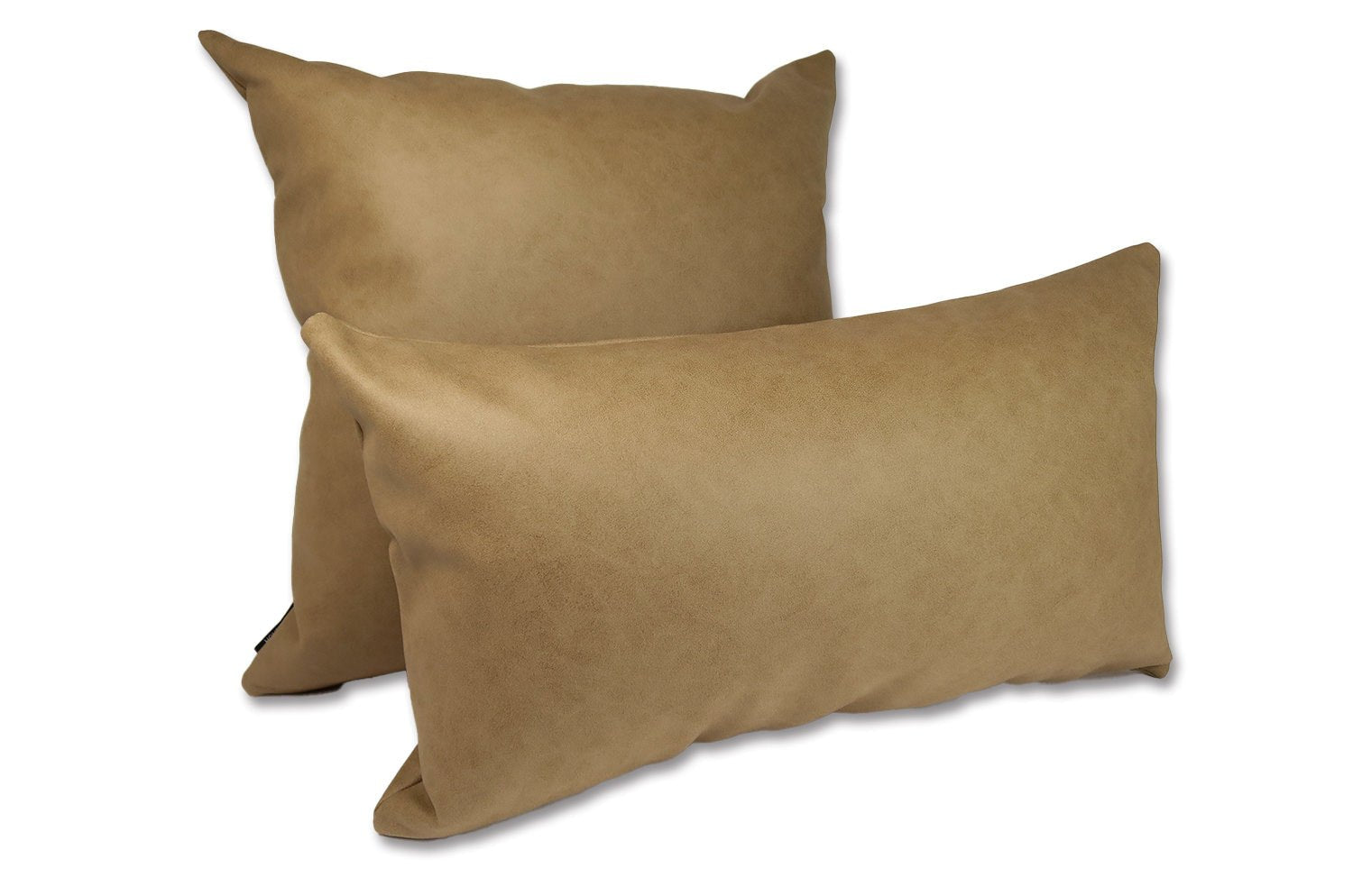 高級感 レザー調 セミマット ウォシャブル クッション (ベージュ)50×30cm 中材付 - HOUSE OF JAPAN Shop