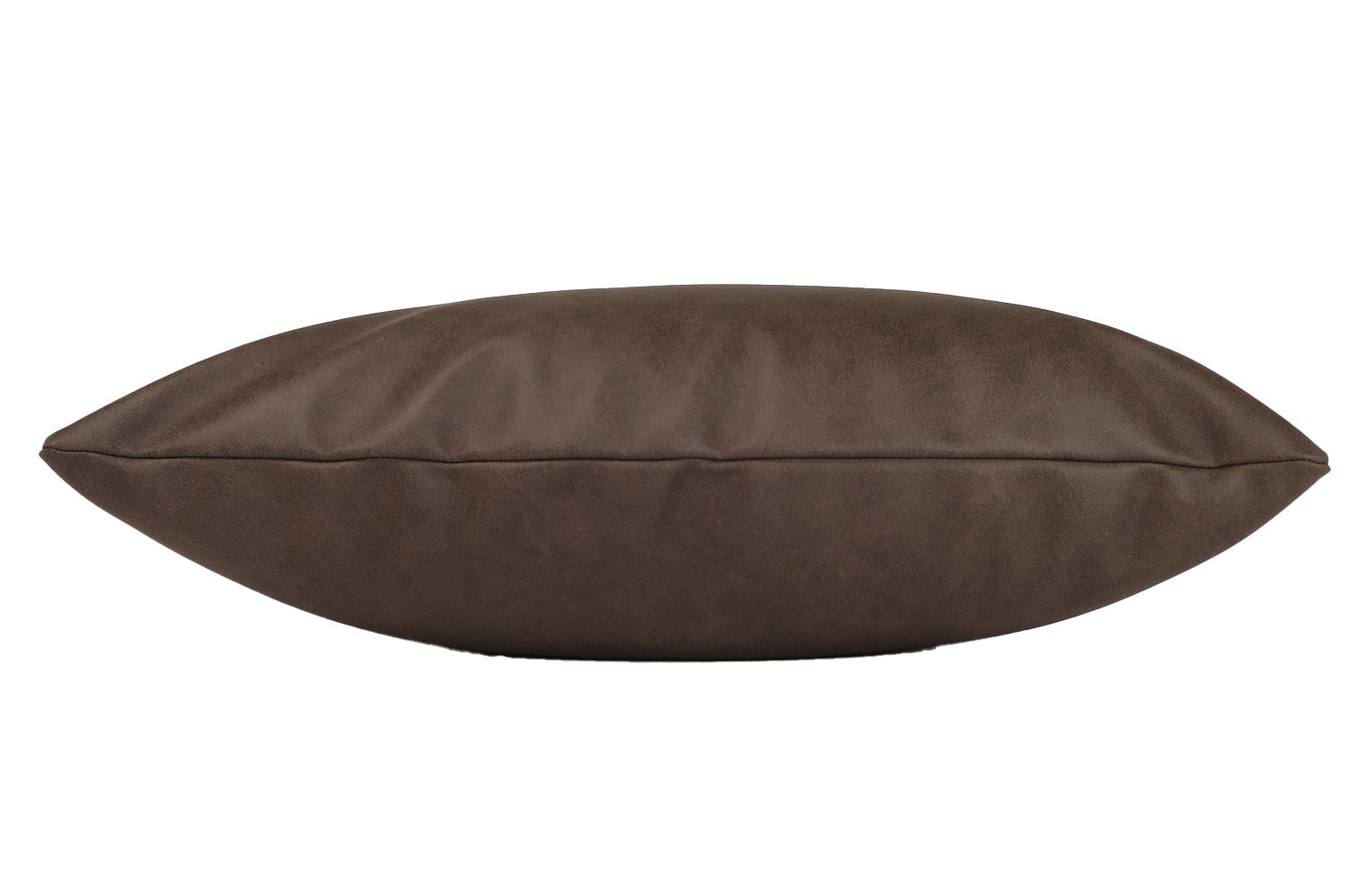 高級感 レザー調 セミマット ウォシャブル クッション (ダークブラウン) 50×30cm 中材付 - HOUSE OF JAPAN Shop