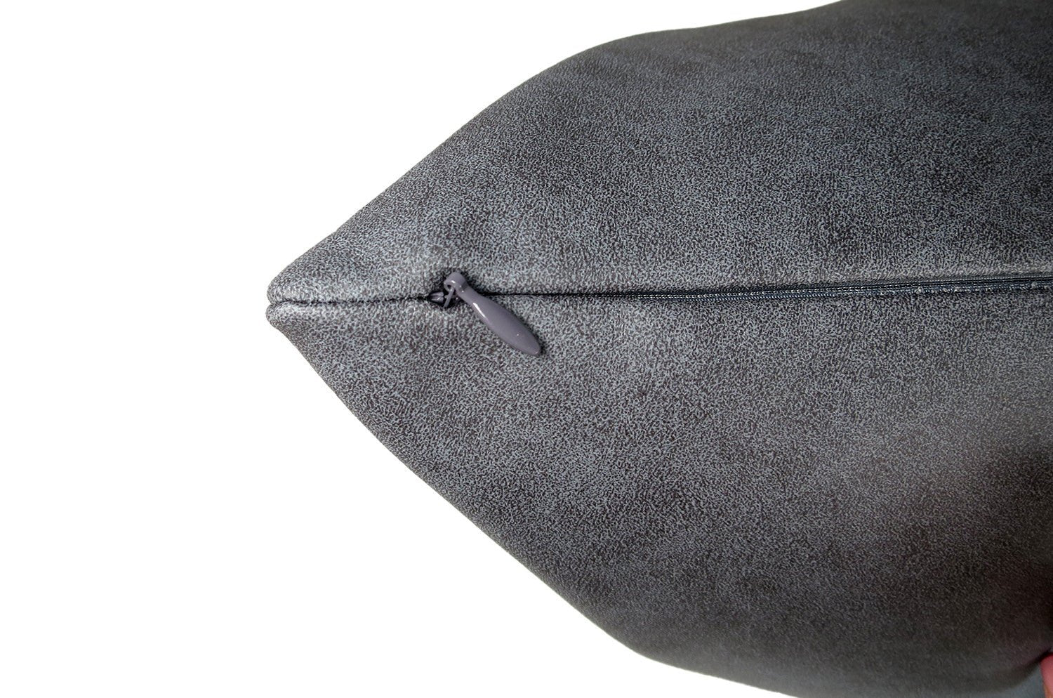 高級感 レザー調 セミマット ウォシャブル クッション (ネイビー) 50×30cm 中材付 - HOUSE OF JAPAN Shop