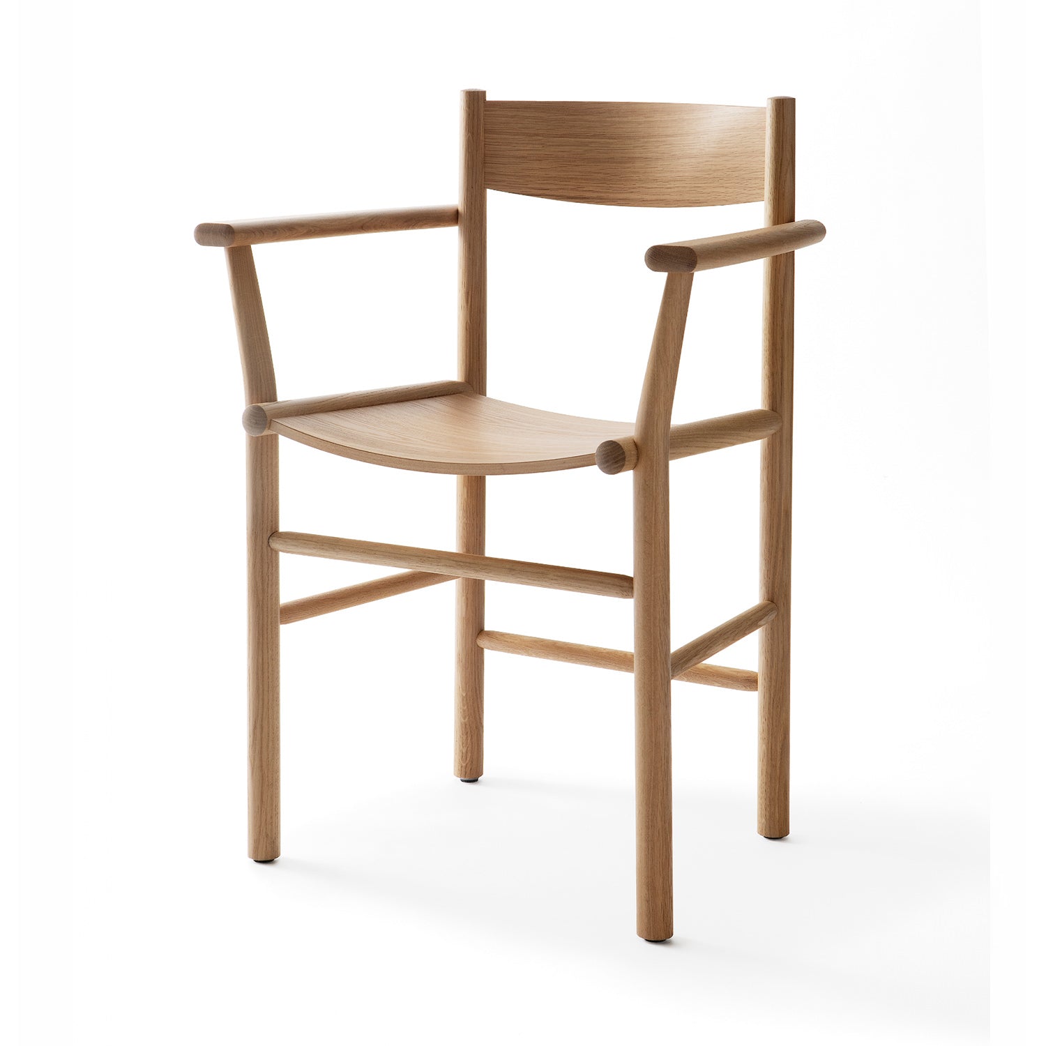 AKADEMIA ARMCHAIR アカデミア アームチェア (Warm Oak)|NIKARI - HOUSE OF JAPAN Shop