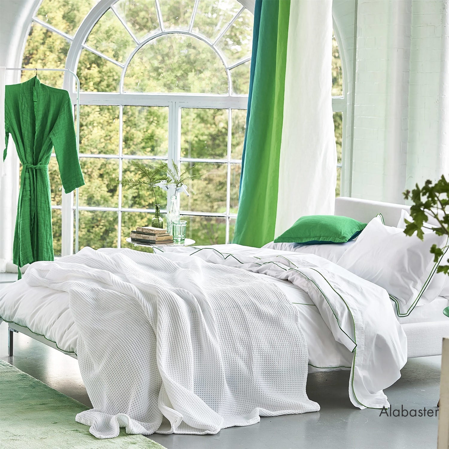 Alba Alabaster Cotton Throw アルバ スロー|Designers Guild(デザイナーズギルド) - HOUSE OF JAPAN Shop