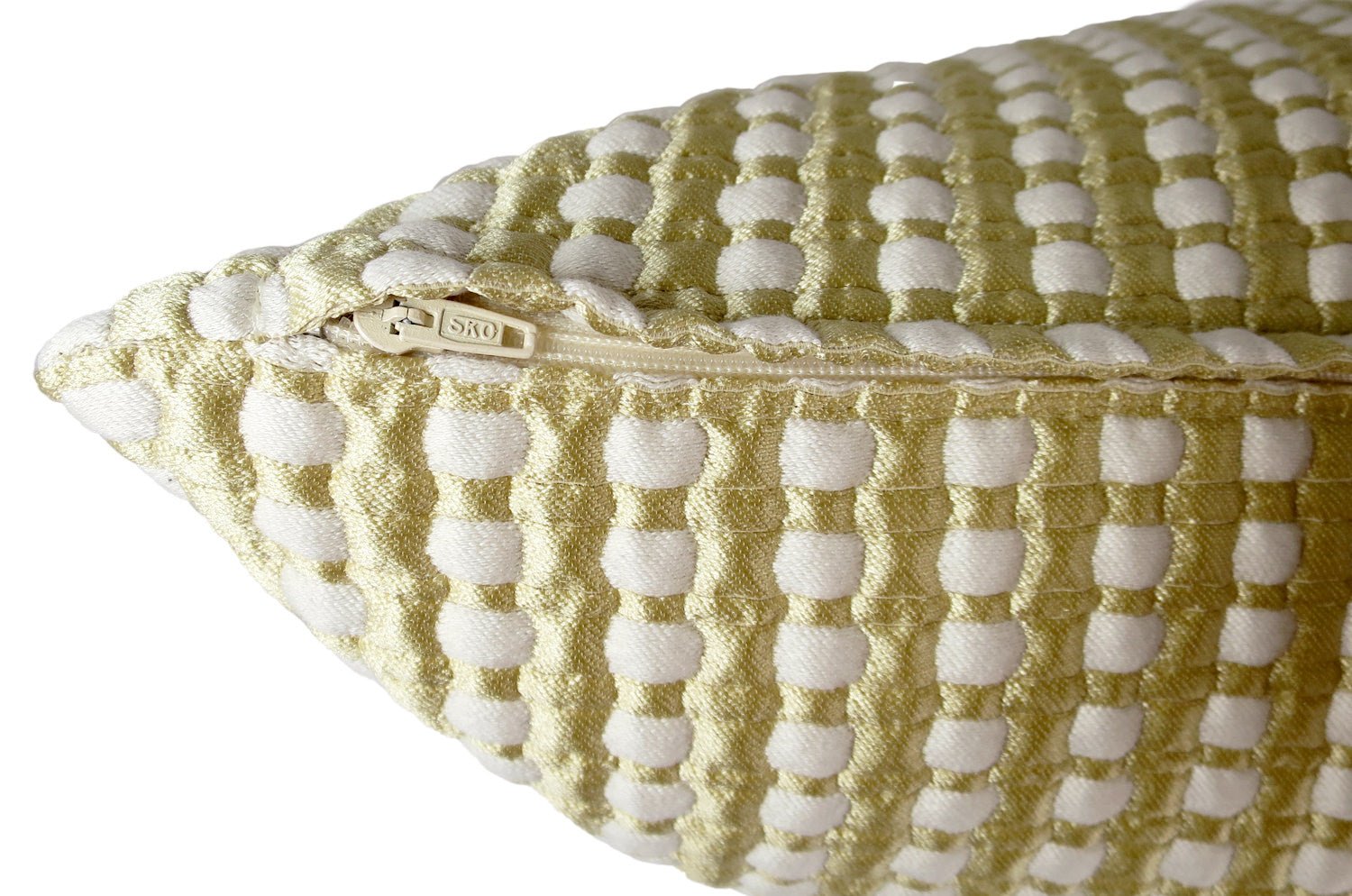 ARMANI CASA アルマーニカーザ ANDES シルク混 Gold & Pearl クッション 45×30cm 中材付 - HOUSE OF JAPAN Shop