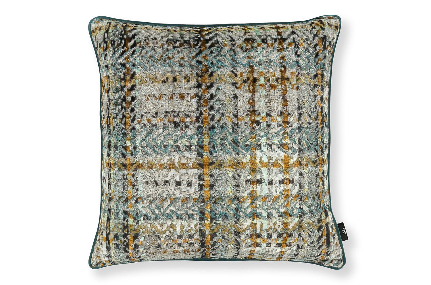 【海外取寄品】BLACK edition(ブラックエディション) Zurana クッション(Teal) 55x55cm 中材付 - HOUSE OF JAPAN Shop