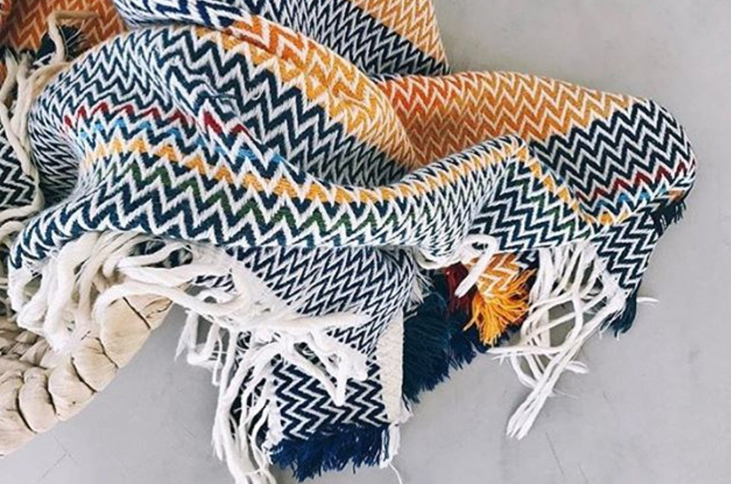 Bunad Blanket (multi color) ブーナッド ブランケット マルチカラー|Fram Oslo(フラムオスロ) - HOUSE OF JAPAN Shop