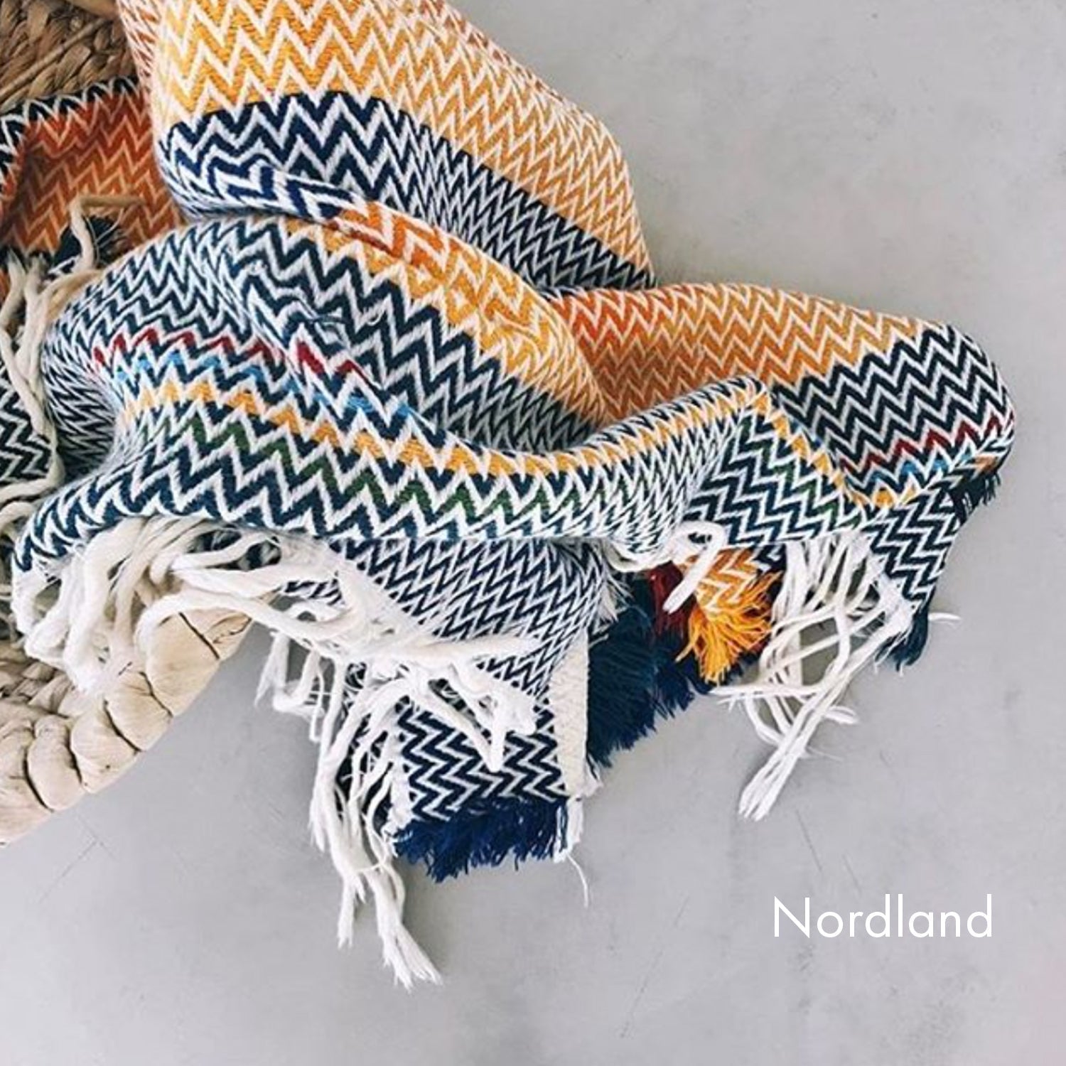 Bunad Blanket (multi color) ブーナッド ブランケット マルチカラー|Fram Oslo(フラムオスロ) - HOUSE OF JAPAN Shop