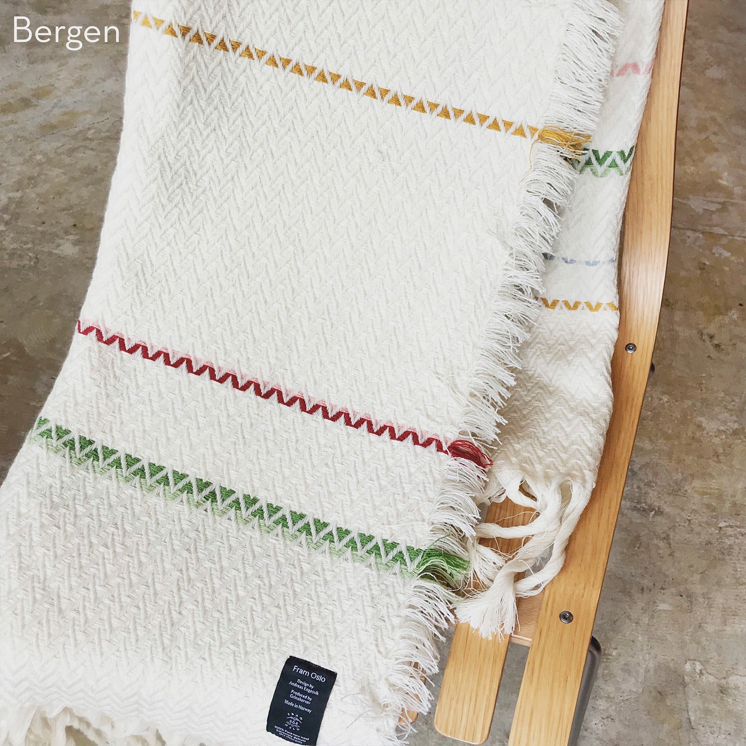 Bunad Blanket (multi color) ブーナッド ブランケット マルチカラー|Fram Oslo(フラムオスロ) - HOUSE OF JAPAN Shop