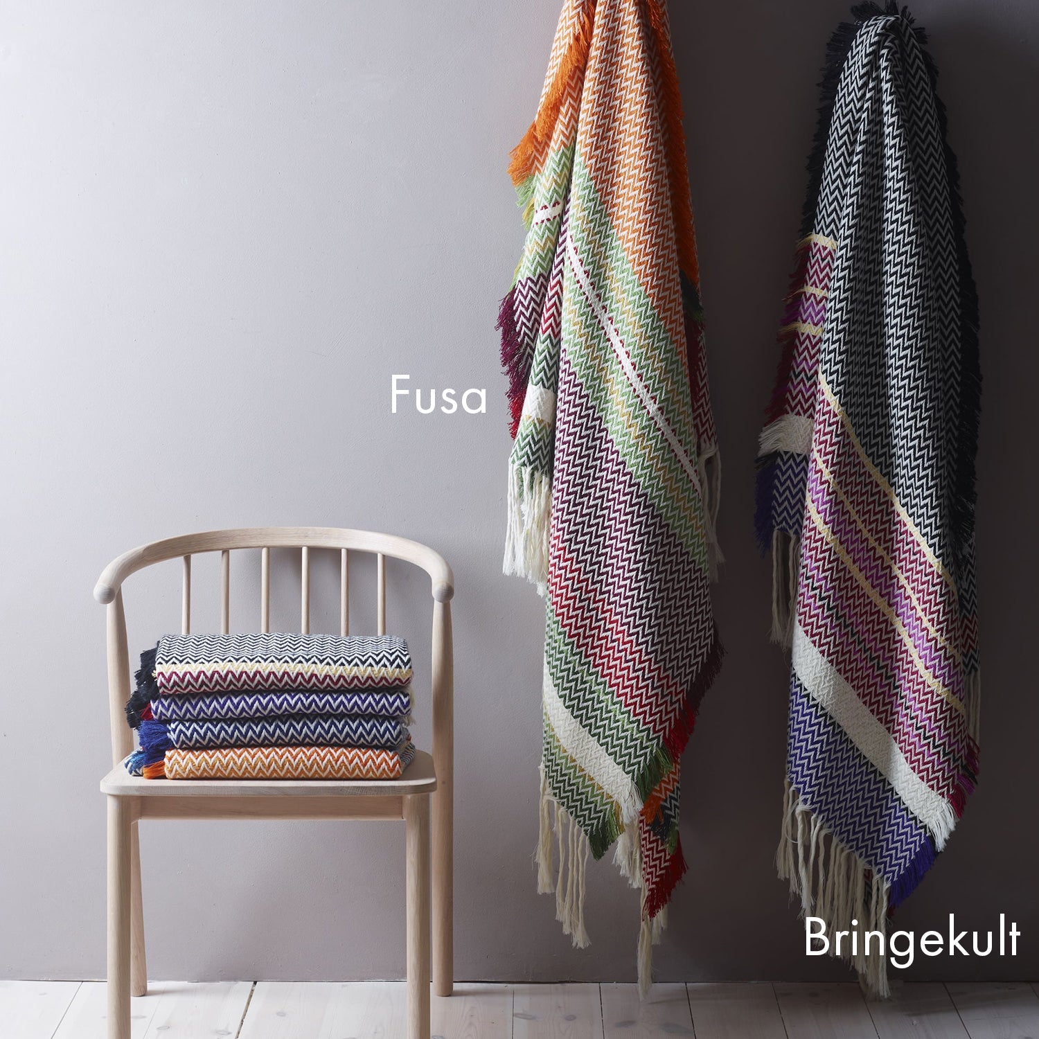 Bunad Blanket (multi color) ブーナッド ブランケット マルチカラー|Fram Oslo(フラムオスロ) - HOUSE OF JAPAN Shop