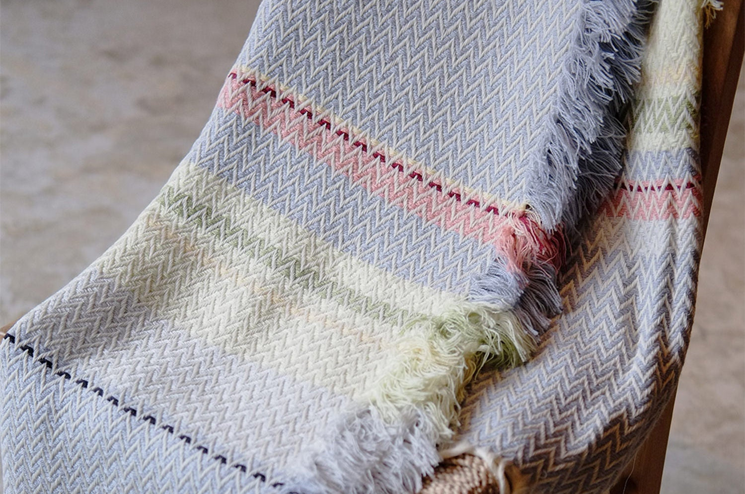 Bunad Blanket (multi color) ブーナッド ブランケット マルチカラー|Fram Oslo(フラムオスロ) - HOUSE OF JAPAN Shop