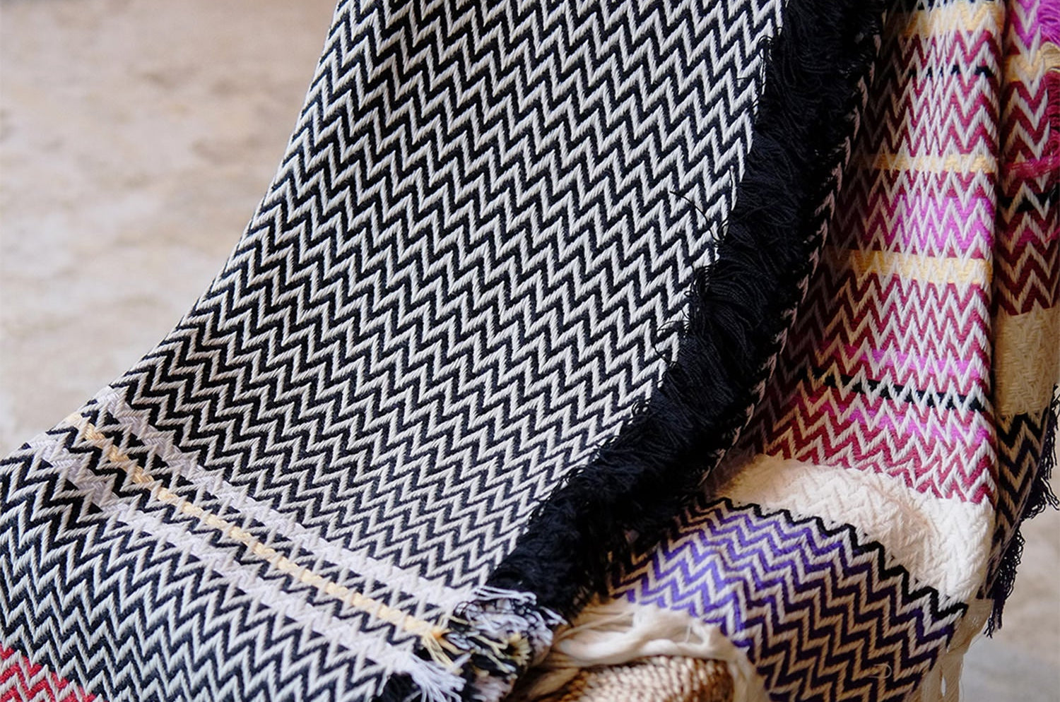 Bunad Blanket (multi color) ブーナッド ブランケット マルチカラー|Fram Oslo(フラムオスロ) - HOUSE OF JAPAN Shop