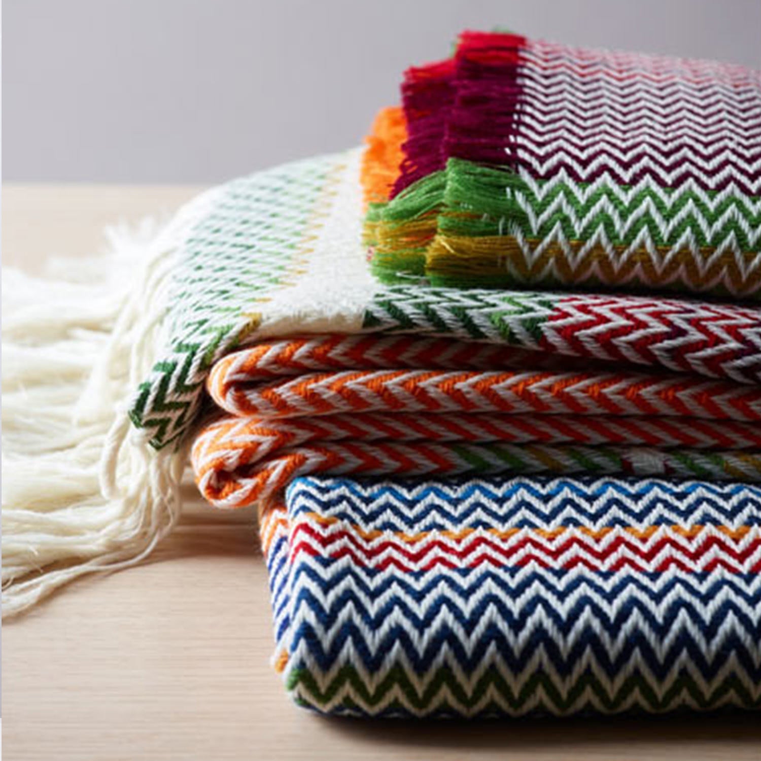 Bunad Blanket (multi color) ブーナッド ブランケット マルチカラー|Fram Oslo(フラムオスロ) - HOUSE OF JAPAN Shop