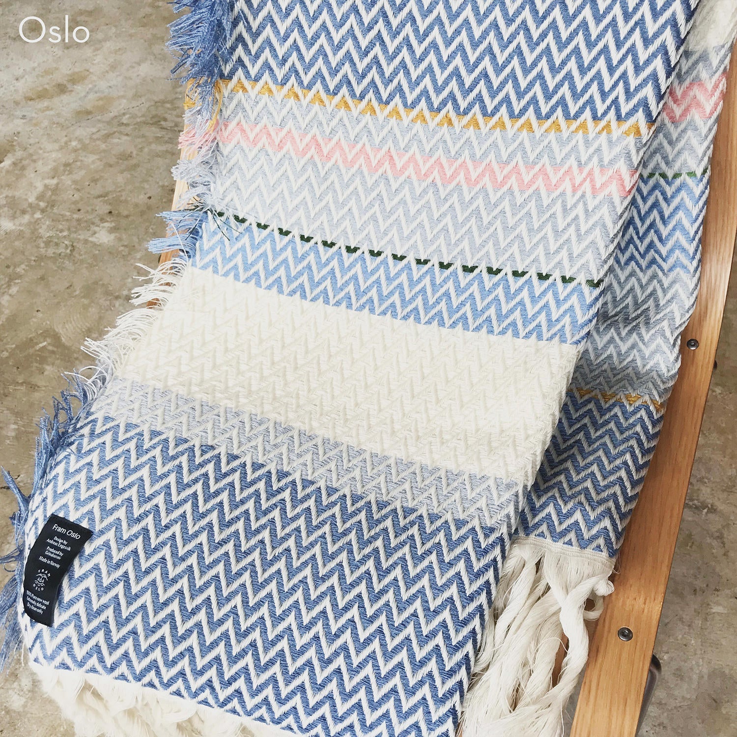 Bunad Blanket (multi color) ブーナッド ブランケット マルチカラー|Fram Oslo(フラムオスロ) - HOUSE OF JAPAN Shop