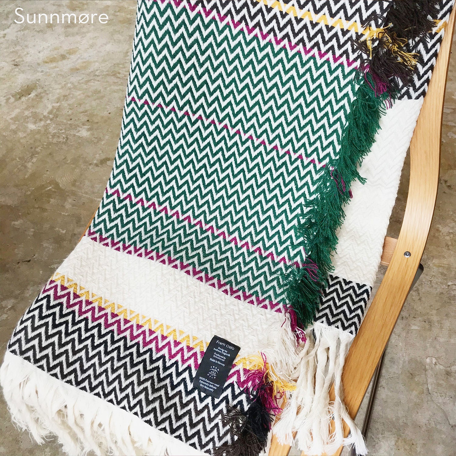 Bunad Blanket (multi color) ブーナッド ブランケット マルチカラー|Fram Oslo(フラムオスロ) - HOUSE OF JAPAN Shop
