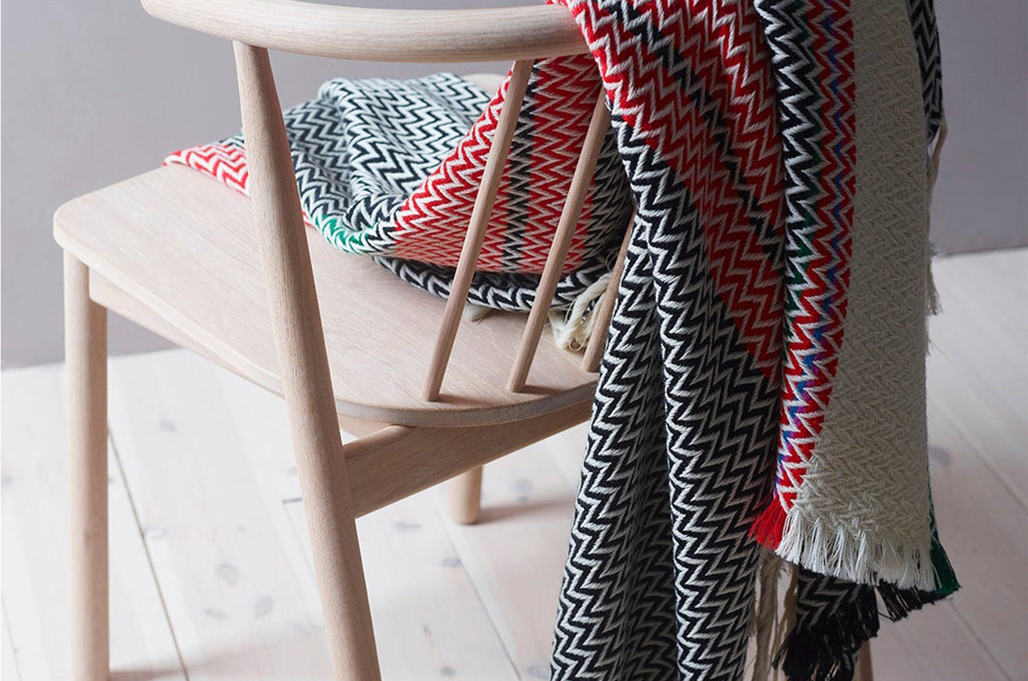 Bunad Blanket (multi color) ブーナッド ブランケット マルチカラー|Fram Oslo(フラムオスロ) - HOUSE OF JAPAN Shop