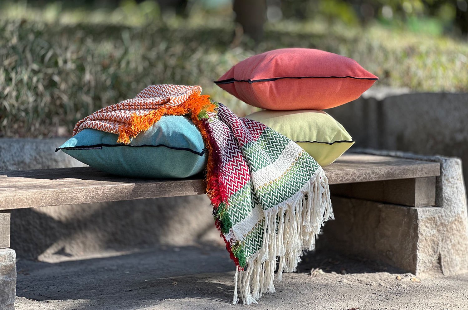 Bunad Blanket (multi color) ブーナッド ブランケット マルチカラー|Fram Oslo(フラムオスロ) - HOUSE OF JAPAN Shop