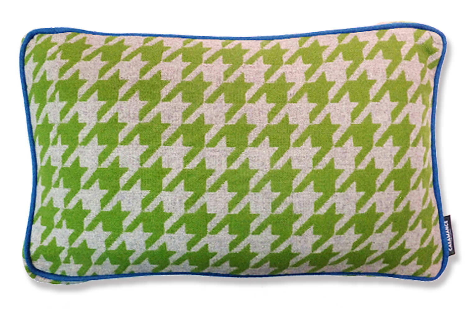 CASAMANCE(カサマンス)千鳥格子クッション ライムグリーン 50×30×5cm 中材付 - HOUSE OF JAPAN Shop