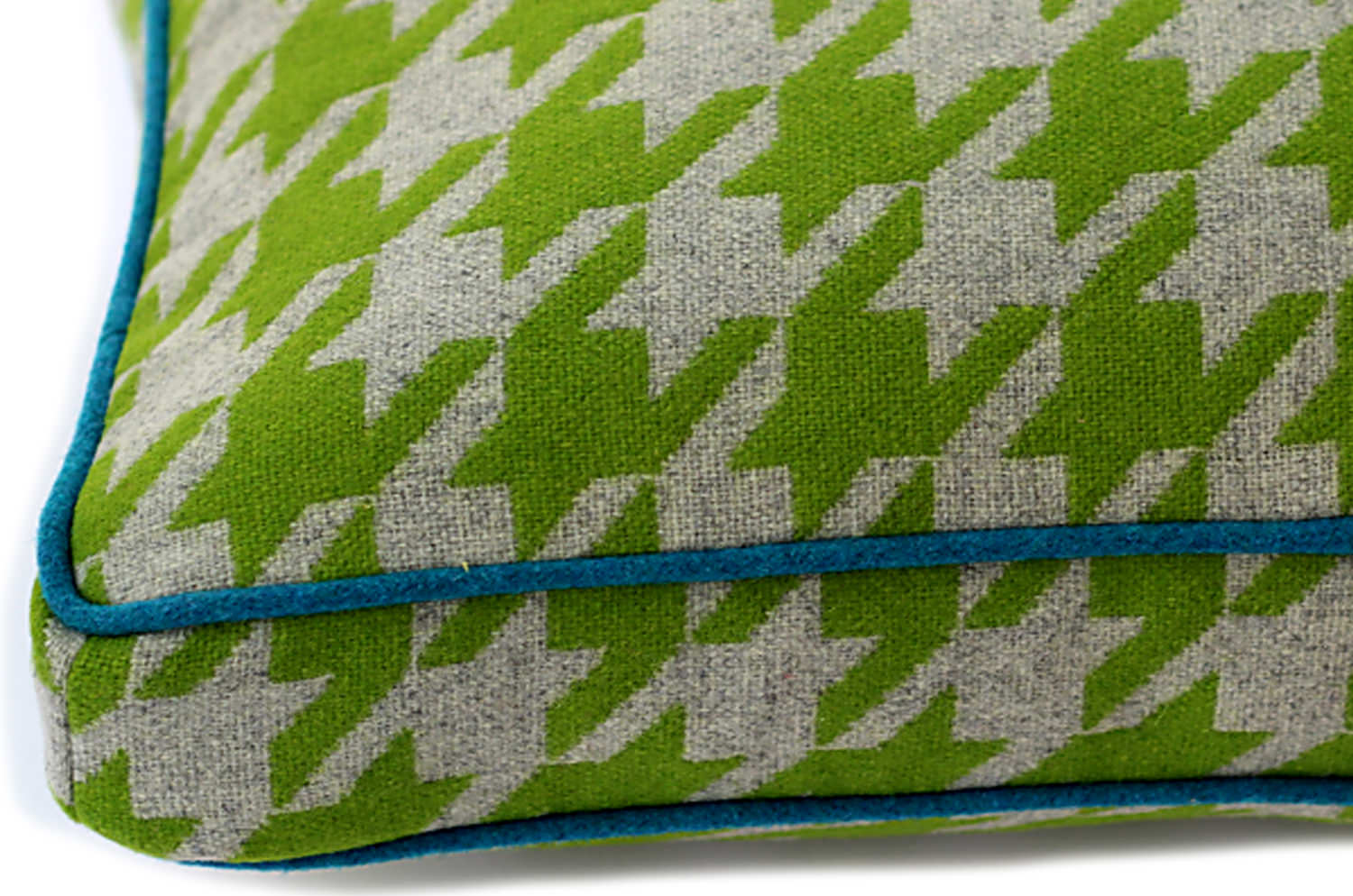 CASAMANCE(カサマンス)千鳥格子クッション ライムグリーン 50×30×5cm 中材付 - HOUSE OF JAPAN Shop