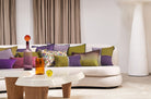 【海外取寄品】CASAMANCE ARA アラ クッション(オリーブ ヴィオレ) 60×40cm 中材付 - HOUSE OF JAPAN Shop