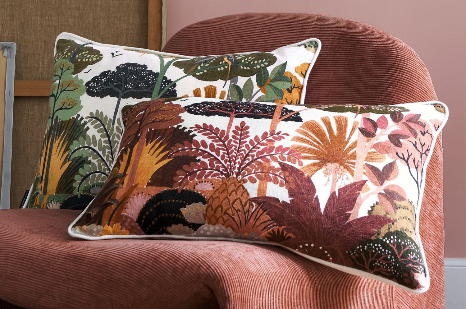 【海外取寄品】CASAMANCE AVA アヴァ クッション(テラコッタ) 60×40cm 中材付 - HOUSE OF JAPAN Shop