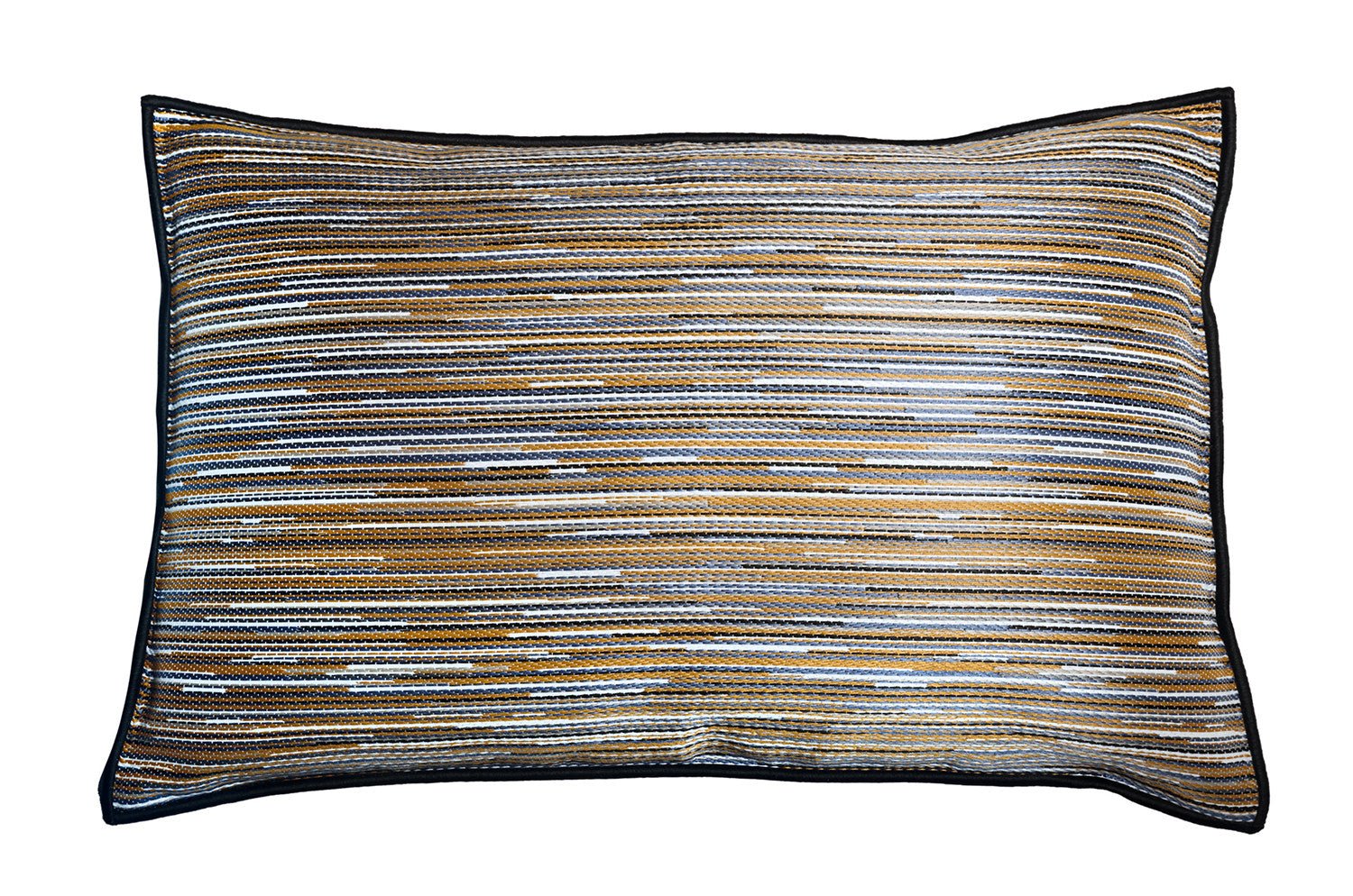 【海外取寄品】CASAMANCE AVERNO アヴェルノ クッション(ブルー オークル) 60×40cm 中材付 - HOUSE OF JAPAN Shop