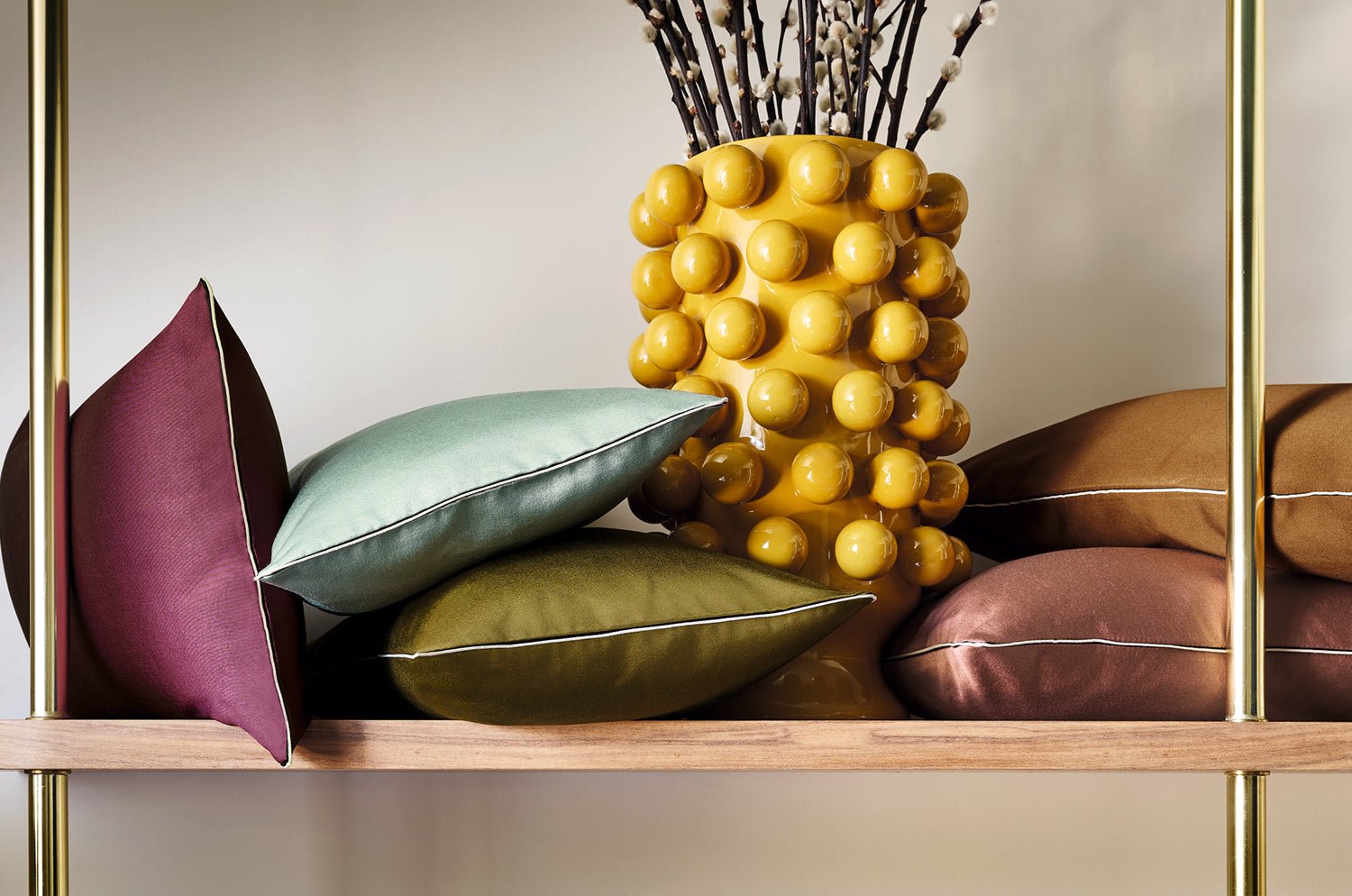 【海外取寄品】CASAMANCE BROOKS ブルックス クッション(プープル) 50×30cm 中材付 - HOUSE OF JAPAN Shop