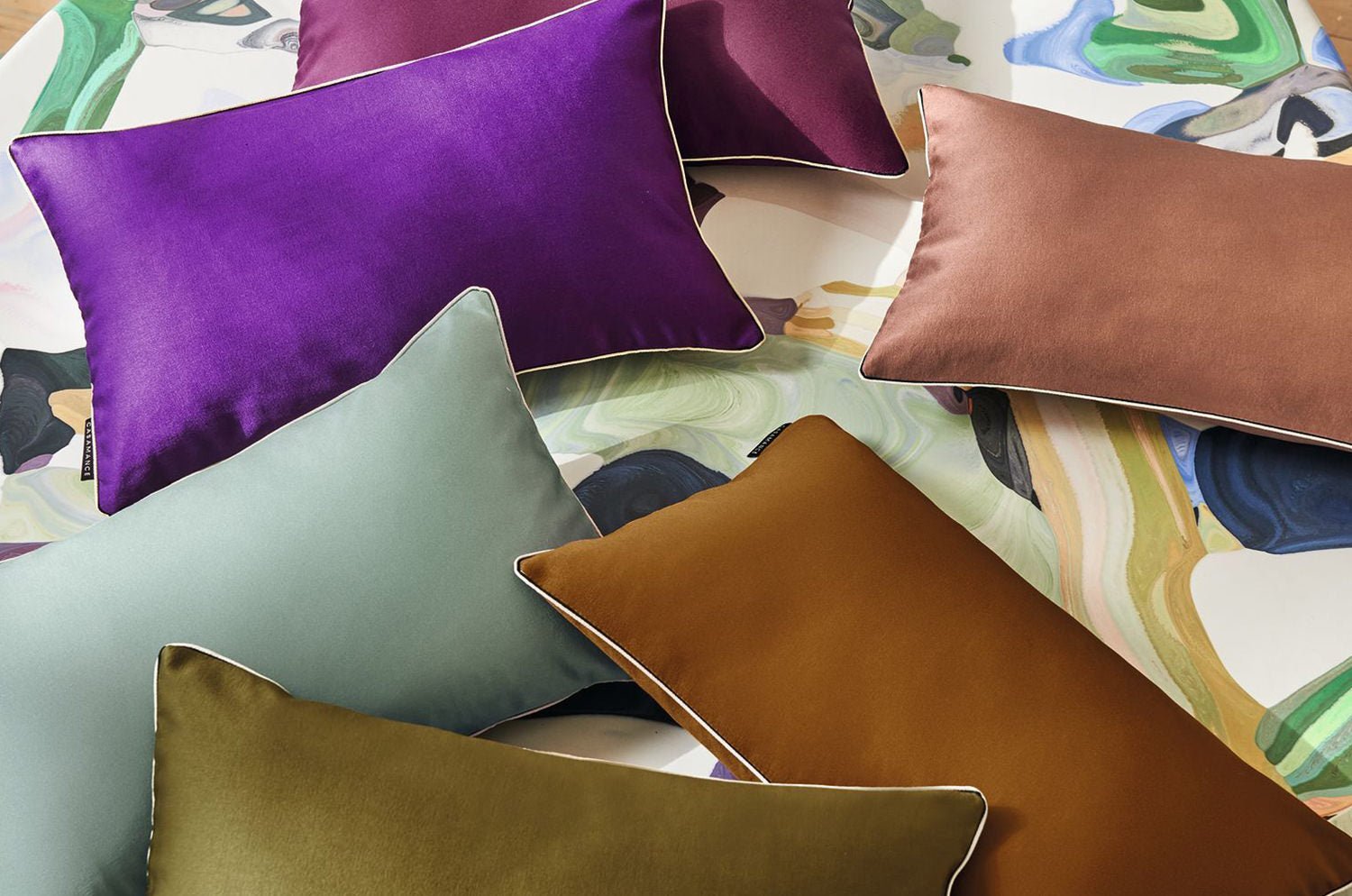 【海外取寄品】CASAMANCE BROOKS ブルックス クッション(ボワ ド ローズ) 50×30cm 中材付 - HOUSE OF JAPAN Shop