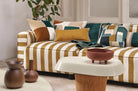 【海外取寄品】CASAMANCE CENTON サントン クッションカバー(プラリヌ ブルー カナール) 45×45cm - HOUSE OF JAPAN Shop