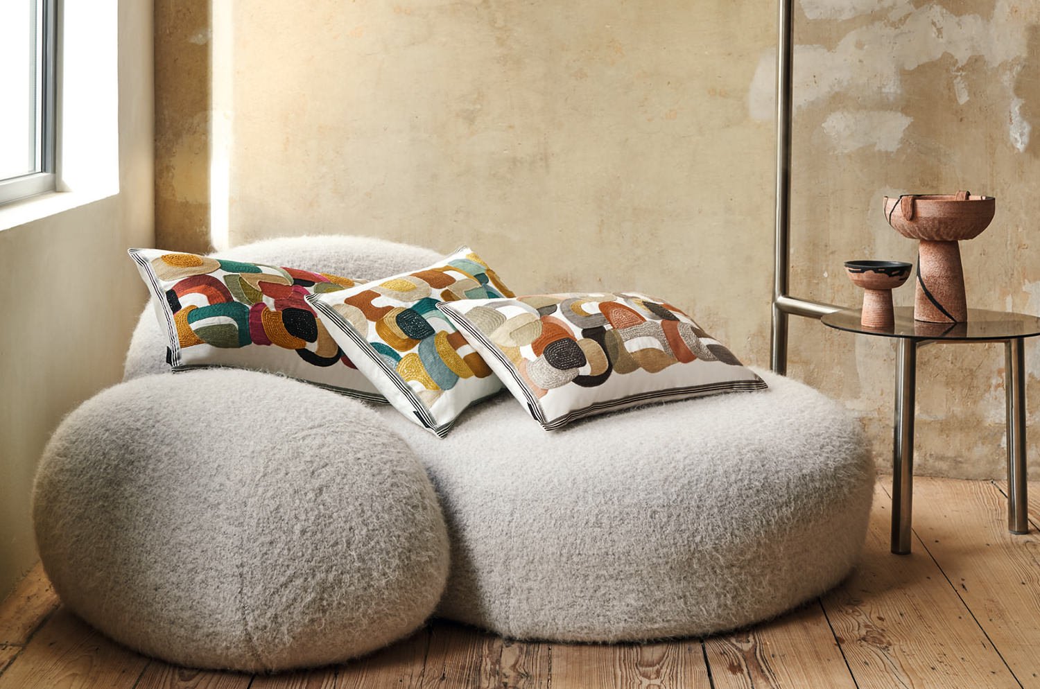【海外取寄品】CASAMANCE CONVOITISE コンヴォワティズ クッション(セラドン モルドル) 60×40cm 中材付 - HOUSE OF JAPAN Shop