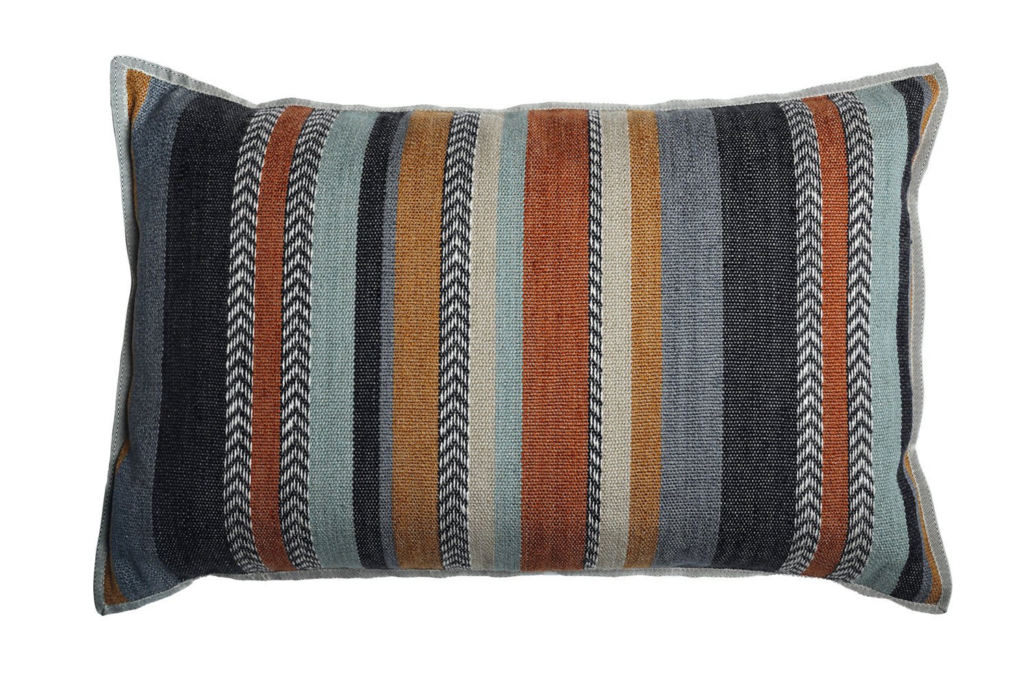 【海外取寄品】CASAMANCE COSTA NOVA コスタノヴァ クッション(ピエール ブルー テール ド シエンヌ) 60×40cm 中材付 - HOUSE OF JAPAN Shop