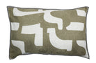 【海外取寄品】CASAMANCE ENTRELACS オントルラック クッション(カーキ) 60×40cm 中材付 - HOUSE OF JAPAN Shop