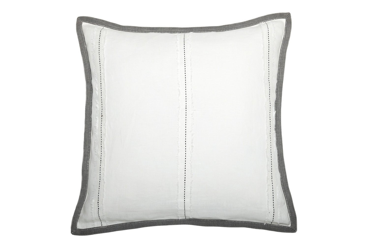 【海外取寄品】CASAMANCE FLEUR DE LIN フルール ド ラン クッションカバー(ブラン) 45×45cm - HOUSE OF JAPAN Shop