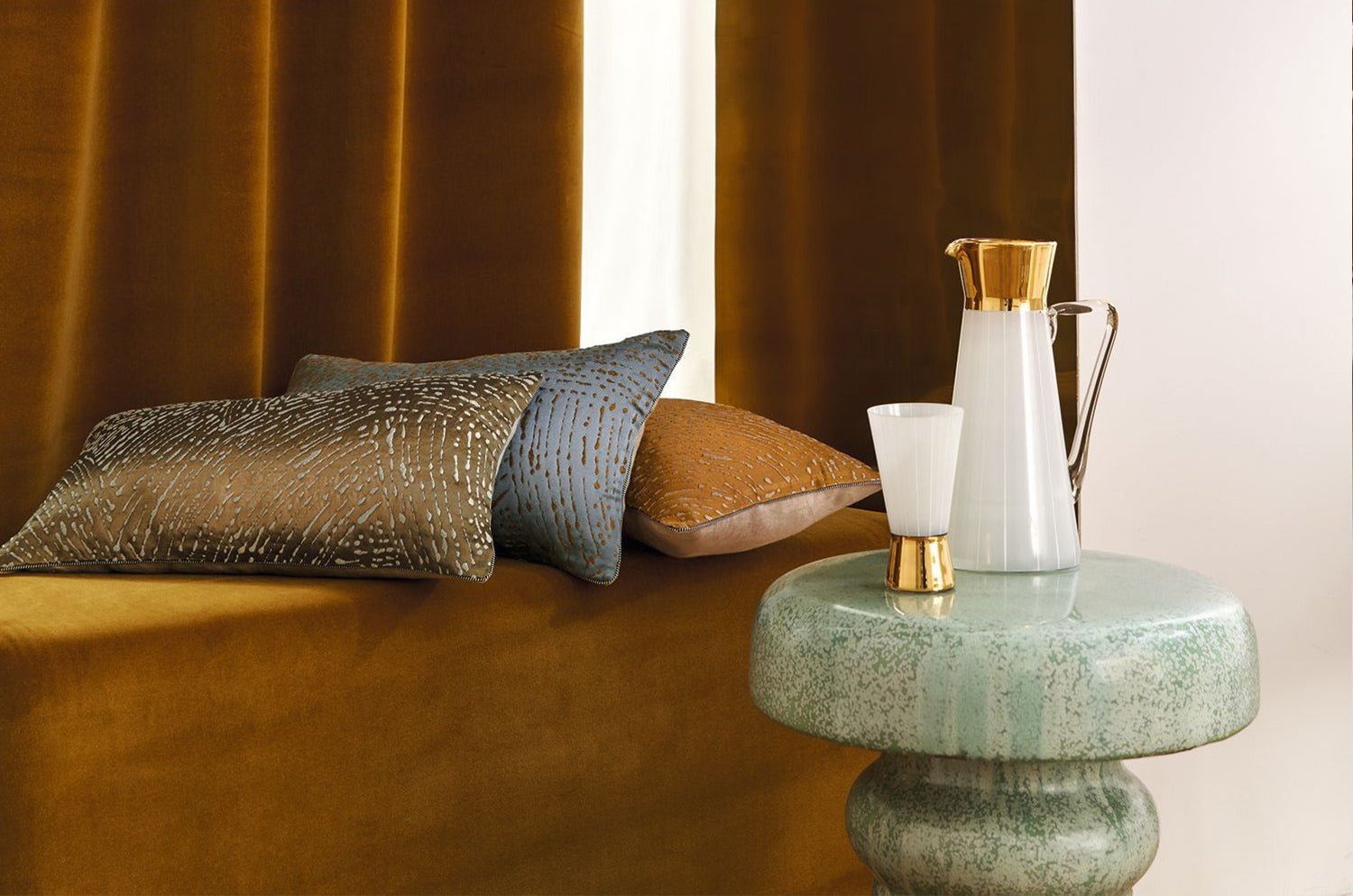 【海外取寄品】CASAMANCE GALERIE ギャルリー クッション(モルドール) 50×30cm 中材付 - HOUSE OF JAPAN Shop