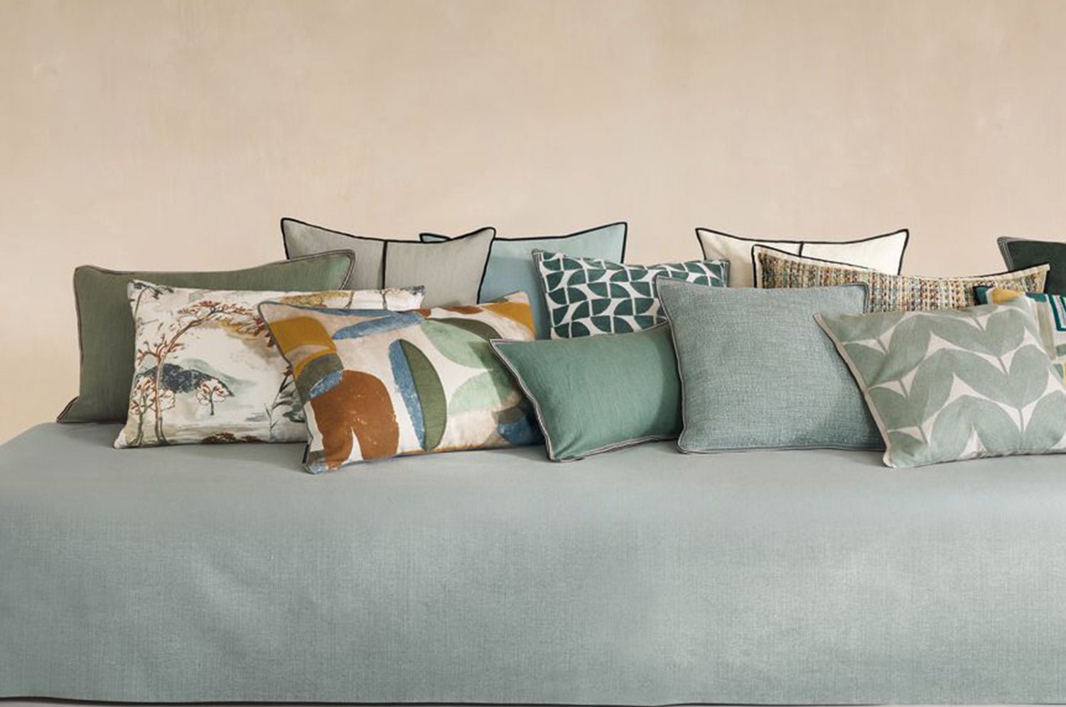 【海外取寄品】CASAMANCE GUETHARY ゲタリー クッション(ヴェール ド グリ) 60×40cm 中材付 - HOUSE OF JAPAN Shop