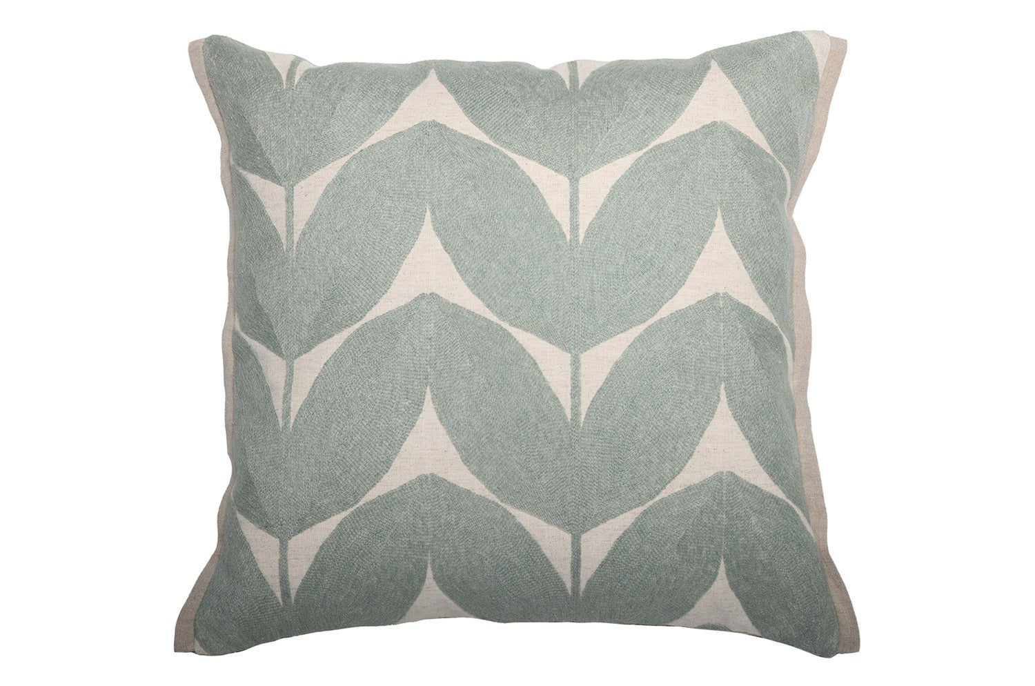 【海外取寄品】CASAMANCE HERBES FOLLES エルブ フォル クッションカバー(セラドン) 45×45cm - HOUSE OF JAPAN Shop