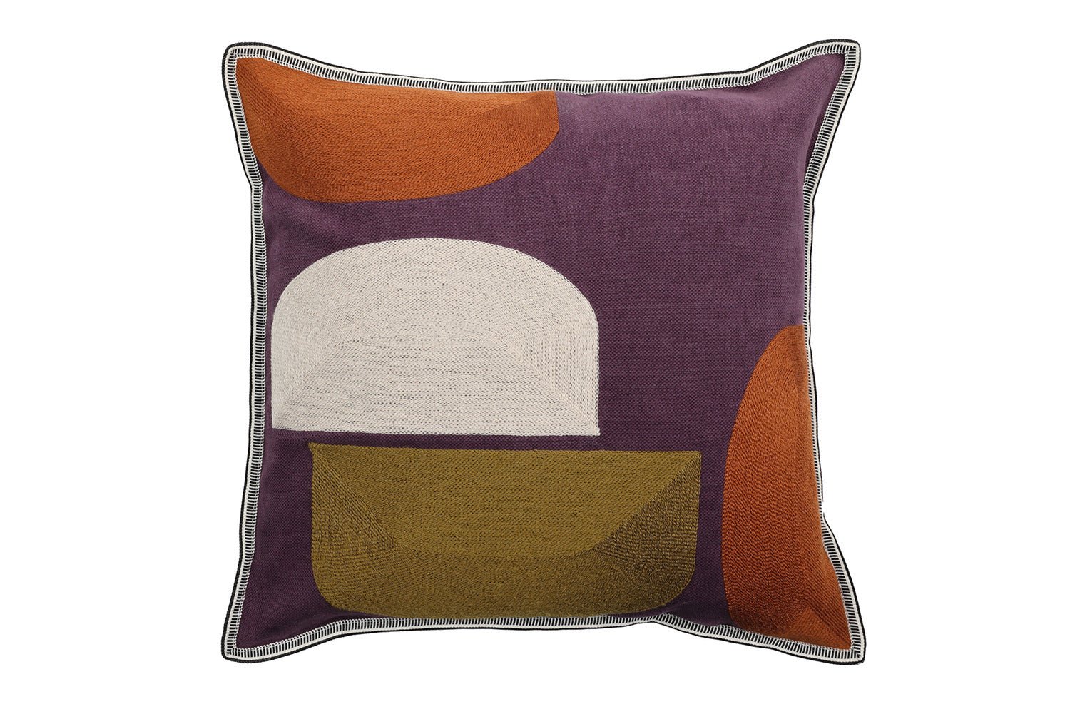 【海外取寄品】CASAMANCE JOJOBA ホホバ クッションカバー(ヴィオレ オリーブ) 45×45cm - HOUSE OF JAPAN Shop