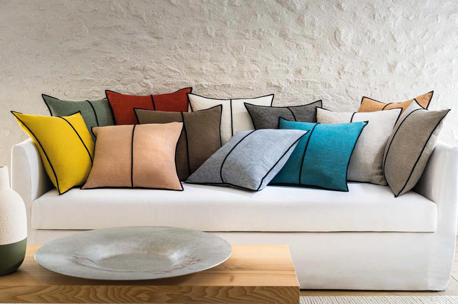 【海外取寄品】CASAMANCE LINENクッションカバー No.034 45×45cm - HOUSE OF JAPAN Shop