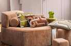 【海外取寄品】CASAMANCE LUMINESCENCE ルミヌソンス クッション(オリーブ) 60×40cm 中材付 - HOUSE OF JAPAN Shop