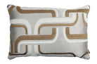 【海外取寄品】CASAMANCE LUMINESCENCE ルミヌソンス クッション(グレージュ) 60×40cm 中材付 - HOUSE OF JAPAN Shop