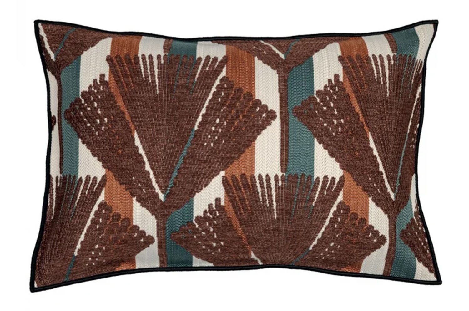 【海外取寄品】CASAMANCE MADÈRE マディラ クッションカバー(Multico terracota foncé) 60×40cm - HOUSE OF JAPAN Shop