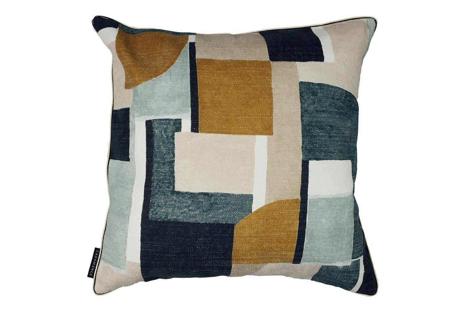 【海外取寄品】CASAMANCE MONTSOURIS モンスリ クッションカバー(セラドン キャメル ) 45×45cm - HOUSE OF JAPAN Shop