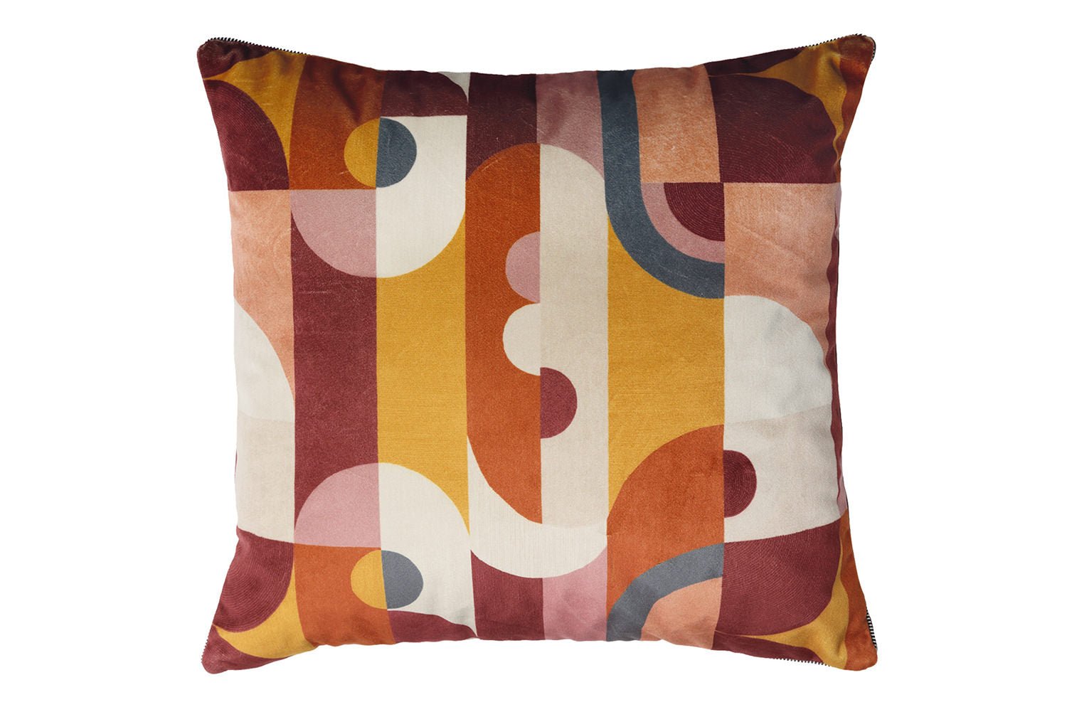 【海外取寄品】CASAMANCE RECIPROQUE レシプロック クッションカバー(ムルティコ テール ド シエンヌ) 45×45cm - HOUSE OF JAPAN Shop