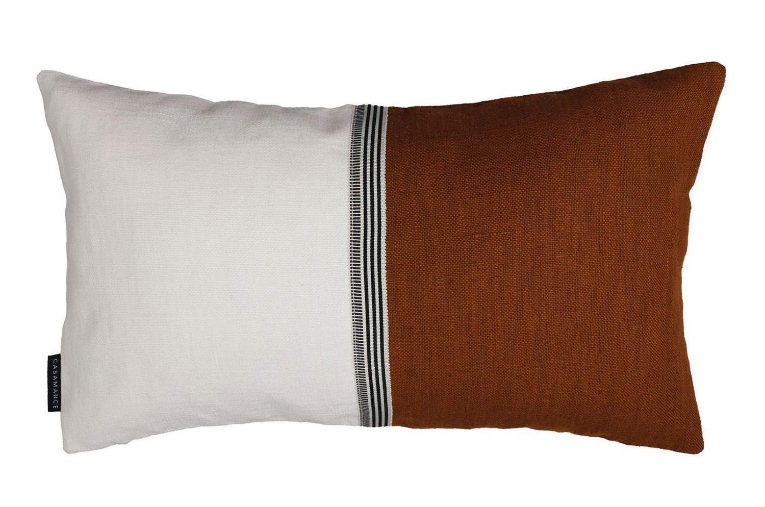 【海外取寄品】CASAMANCE RIME リム クッション(ナクル テール ド シエンヌ) 50×30cm 中材付 - HOUSE OF JAPAN Shop