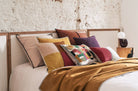 【海外取寄品】CASAMANCE RIME リム クッション(プラリヌ ブルー カナール) 50×30cm 中材付 - HOUSE OF JAPAN Shop