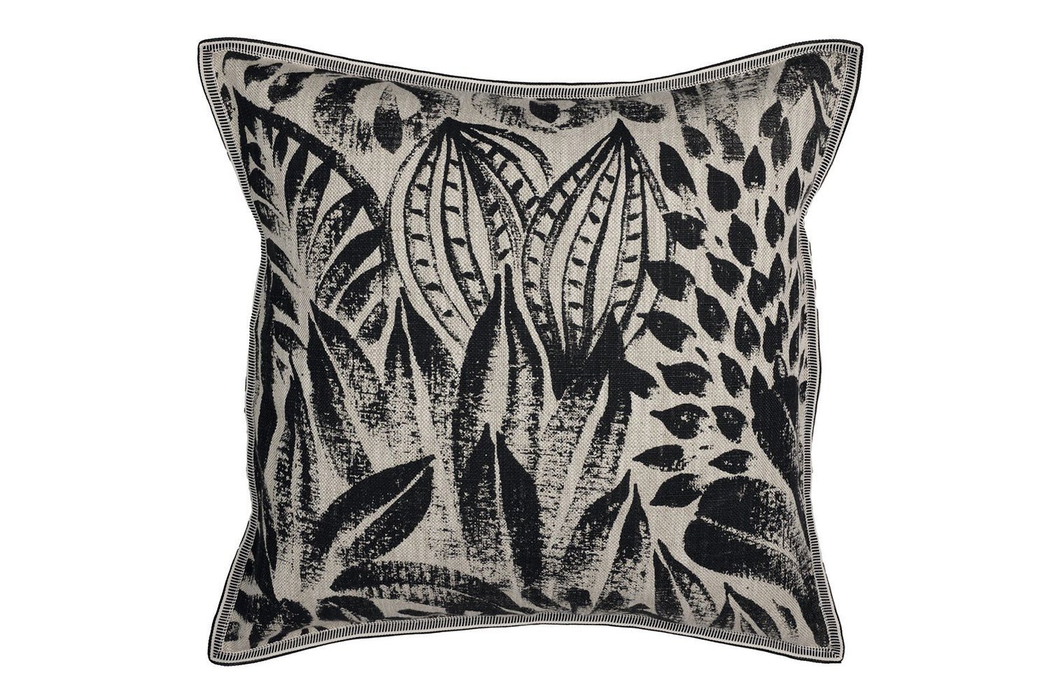 【海外取寄品】CASAMANCE VALARTA ヴァラルタ クッションカバー(ノワール ) 45×45cm - HOUSE OF JAPAN Shop