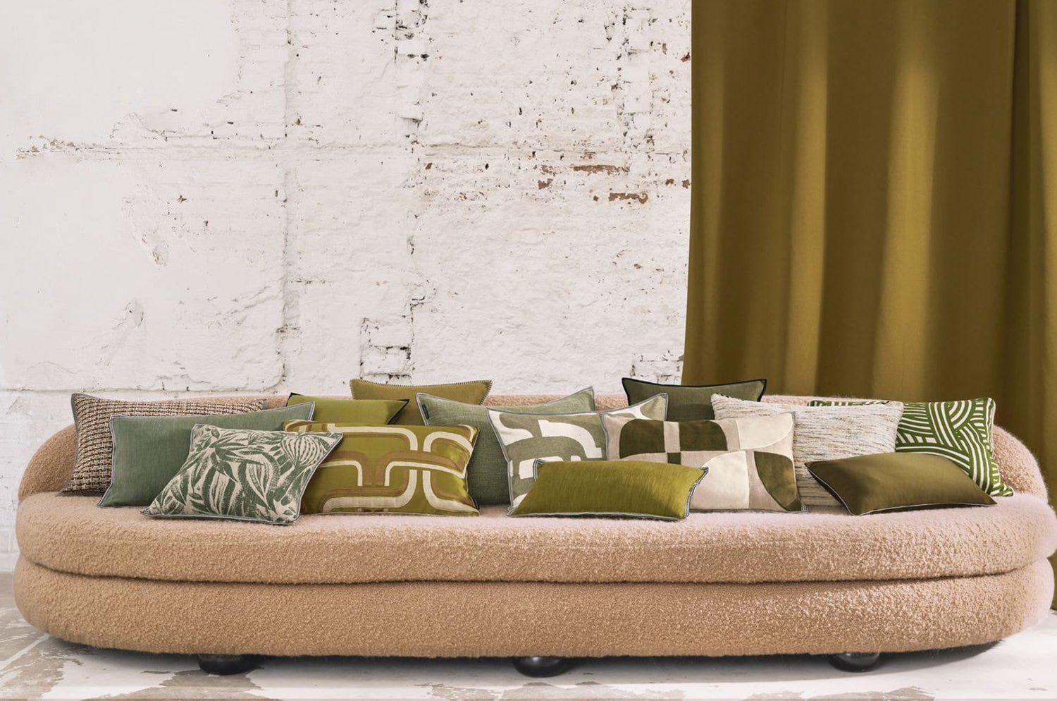 【海外取寄品】CASAMANCE VALARTA ヴァラルタ クッションカバー(ノワール ) 45×45cm - HOUSE OF JAPAN Shop