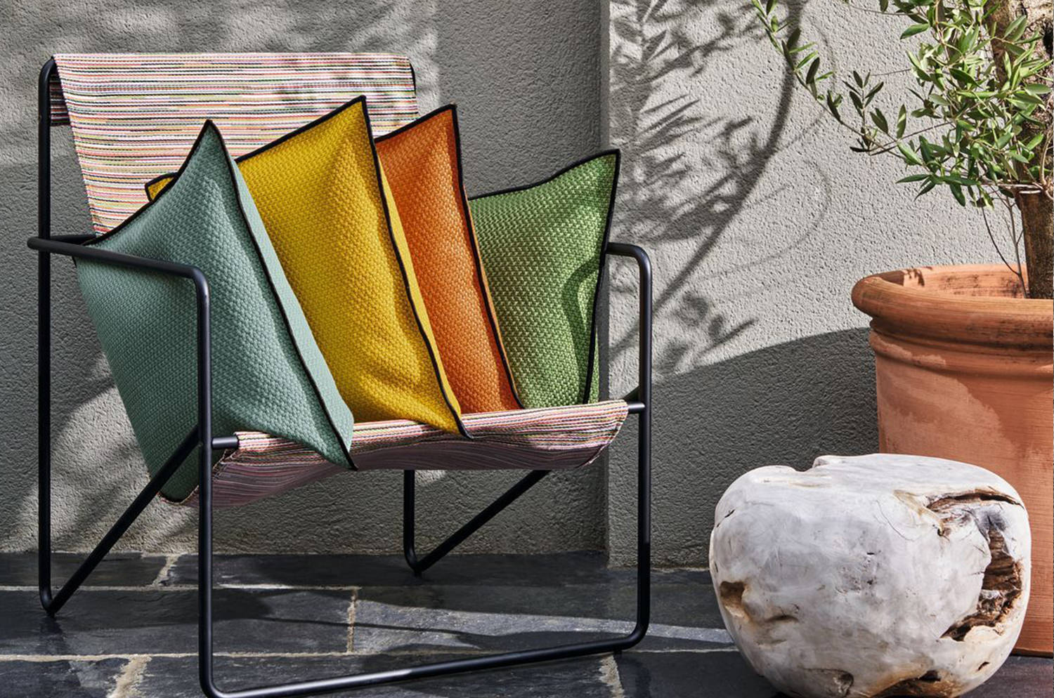 【海外取寄品】CASAMANCE ZIRO ジロ クッションカバー(ジョヌ) 45×45cm - HOUSE OF JAPAN Shop