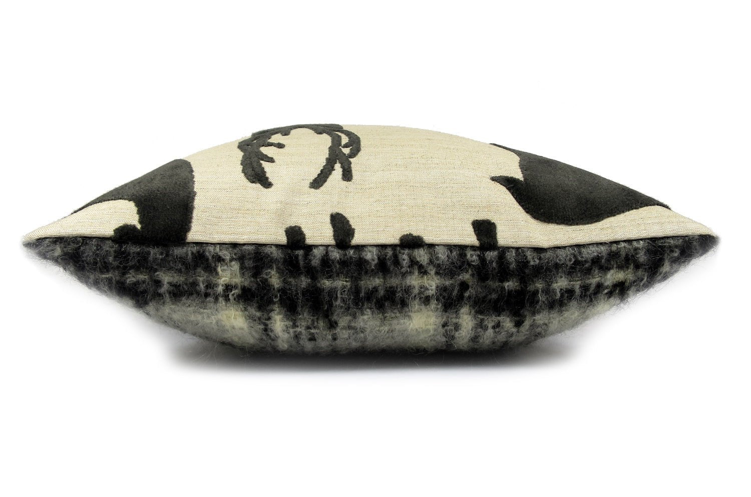 CASAMANCE(カサマンス)LAS NIEVES トナカイクッションカバー NO.91 チャコール40×40cm - HOUSE OF JAPAN Shop